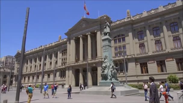 Municipio e architettura a Santiago del Cile — Video Stock