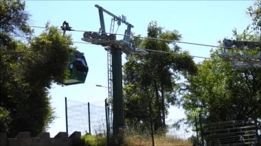 Santiago, Şili için teleferik yolculuğu