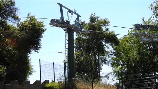 Kabinovou lanovkou v Santiagu, Chile — Stock video