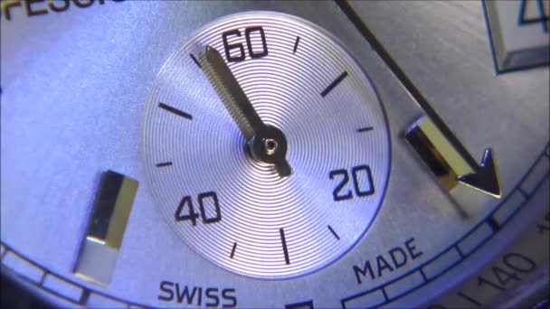 Macro video di un orologio da polso — Video Stock