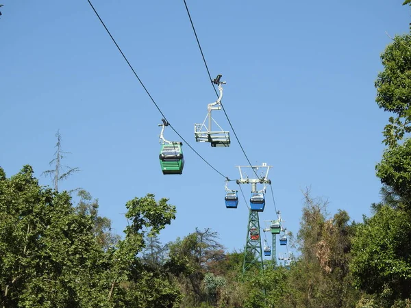 Cable car ride in Santiago, Chile — Stock Photo, Image