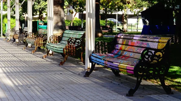 Panche Parco Santiago Cile — Foto Stock