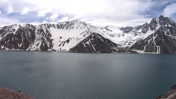 Berg Sneeuw Lagune Santiago Chili — Stockfoto