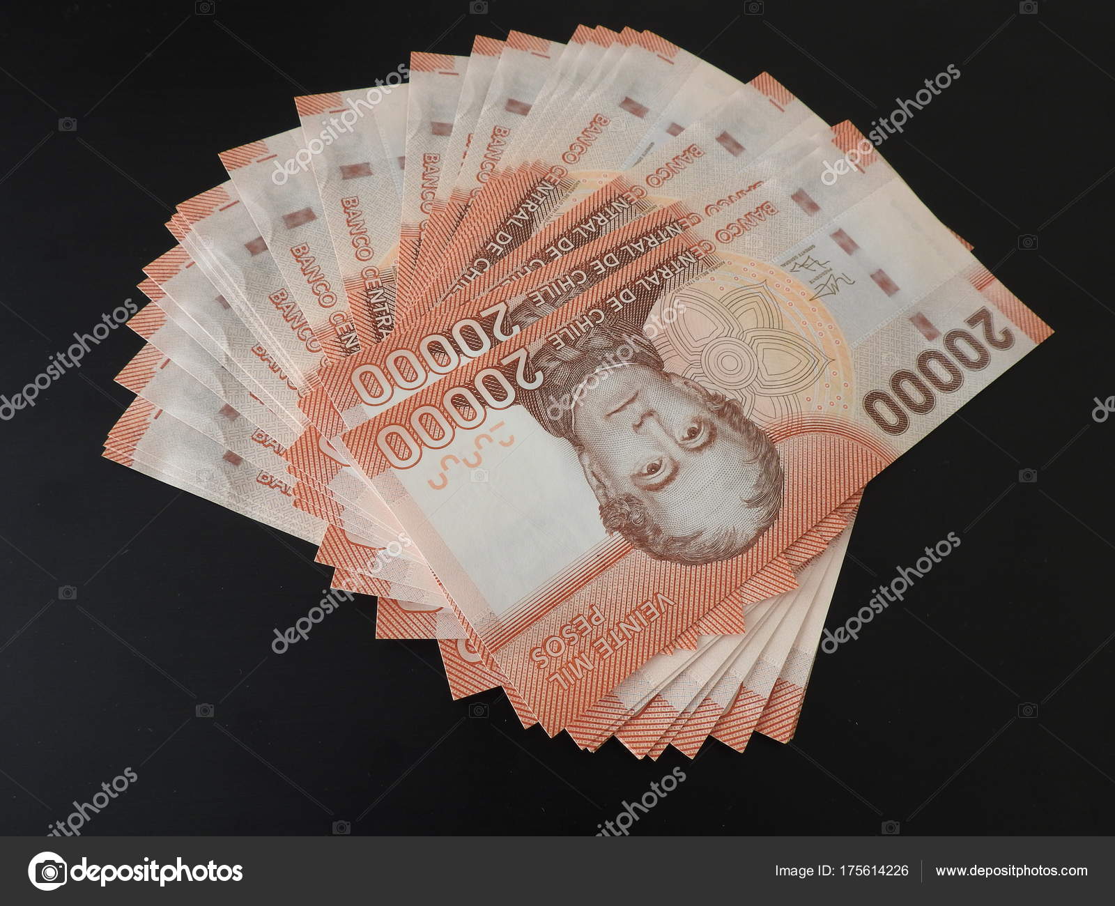 智利比索银行纸币—— 库存社论照片© TJ Alex #175614226