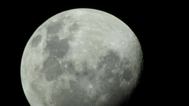 サンティアゴ チリの上昇満月 — ストック動画