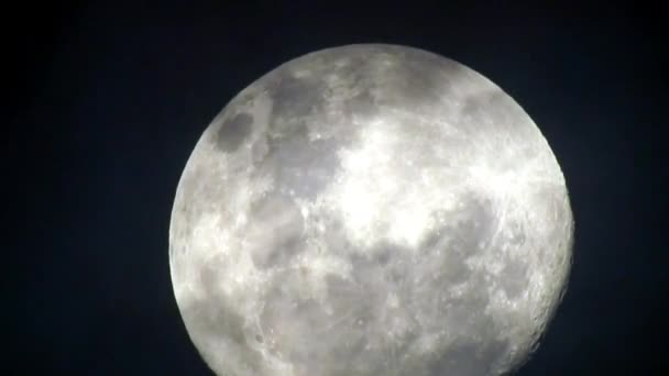智利圣地亚哥满月升起 — 图库视频影像