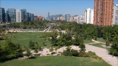 Juan Pablo II Park Santiago, Şili için havadan görünümü