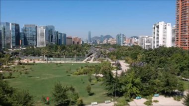 Juan Pablo II Park Santiago, Şili için havadan görünümü