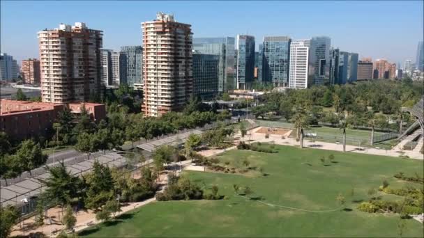 Vue Aérienne Parc Juan Pablo Santiago Chili — Video