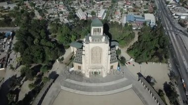 Votivo Tapınağı'nda Maipu Santiago, Şili için havadan görünümü 