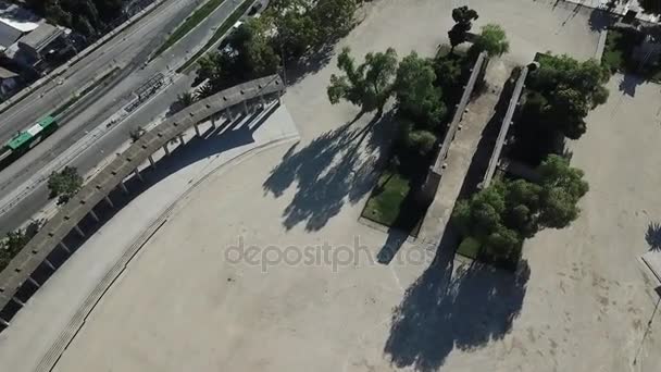 Veduta Aerea Del Tempio Votivo Maipu Santiago Del Cile — Video Stock