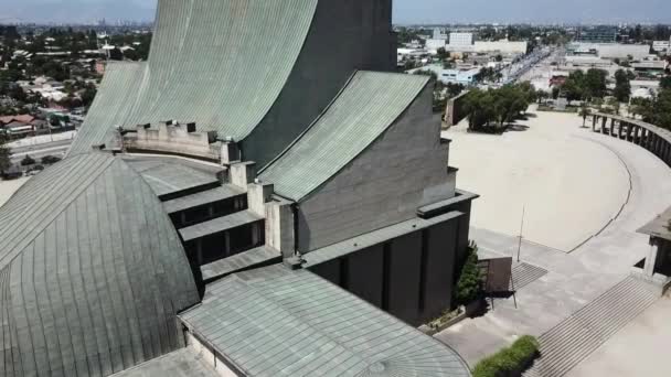 Aerial View Votivo Temple Maipu Santiago Chile — Stock Video