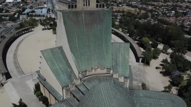 Aerial View Votivo Temple Maipu Santiago Chile — Stock Video