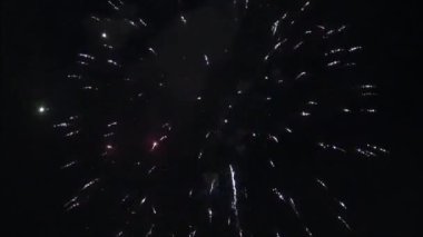 Mutlu yeni yıl 2018 Fireworks Santiago, Chile