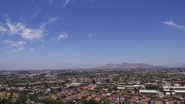 Landskapet Stad Och Moln Himlen — Stockvideo