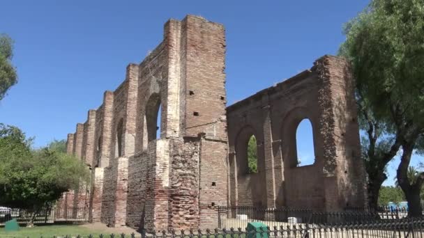 Una Antigua Iglesia Demolida Por Terremoto Santiago Chile — Vídeos de Stock