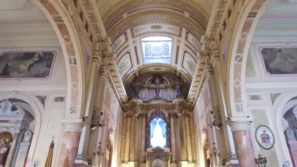 Church Interior Architecture Santiago Chile — Stock Video