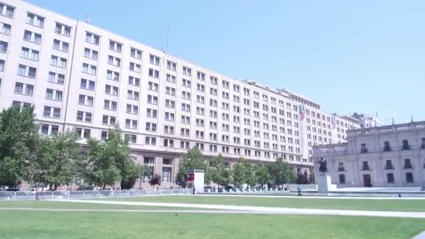 Arquitetura Palácio Moneda Santiago Chile — Vídeo de Stock