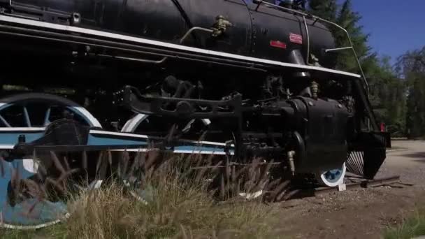 Ancien Train Dans Parc Santiago Chili — Video