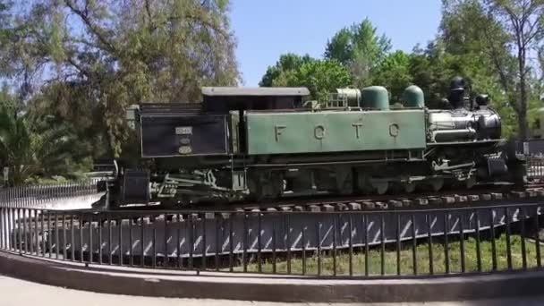 Старий Потяг Парк Сантьяго Чилі — стокове відео