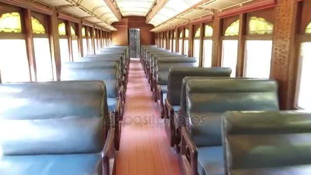 Old Train Parco Santiago Cile — Video Stock