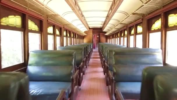 Old Train Parco Santiago Cile — Video Stock