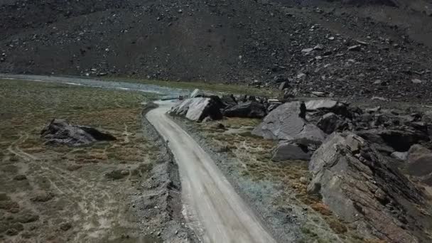 Вид Воздуха Горный Ландшафт Скалы Чили — стоковое видео