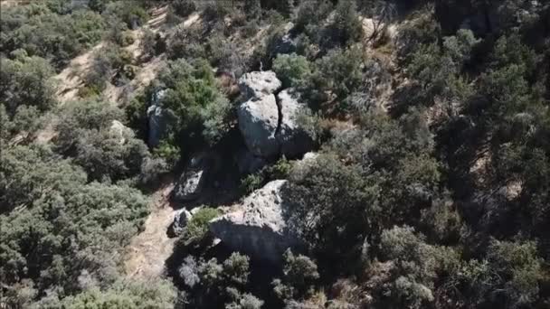 Aerial View Mountain Landscape Rocks Chile — Stock Video