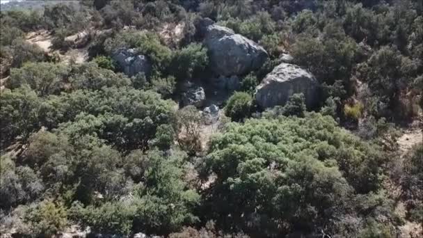 Vista Aérea Del Paisaje Montañoso Las Rocas Chile — Vídeo de stock