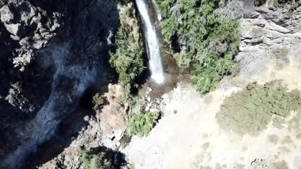 Veduta Aerea Della Cascata Della Foresta Santiago Del Cile — Video Stock