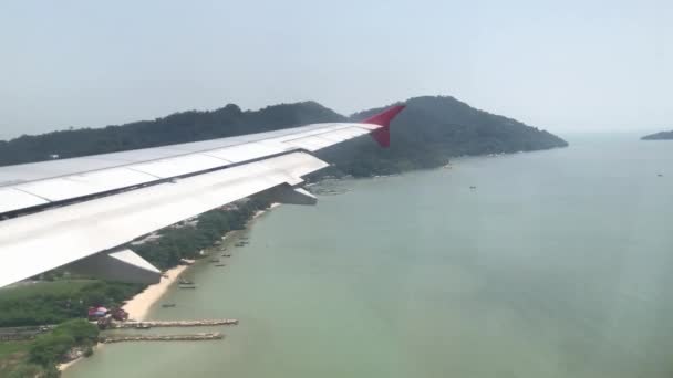 Luftaufnahme Aus Dem Flugzeug — Stockvideo