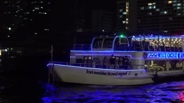 Cruzeiro Rio Chao Phraya Bangkok Tailândia — Vídeo de Stock