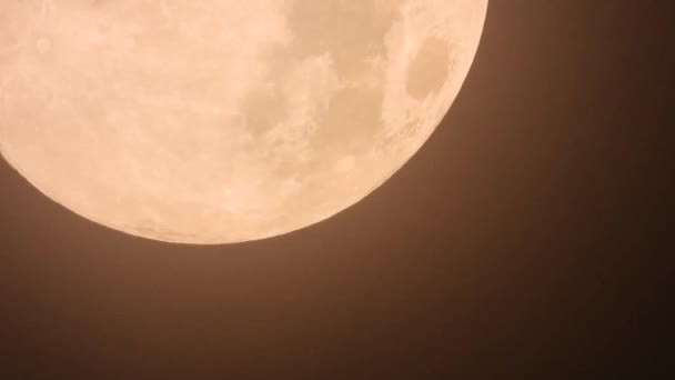 Vollmond Steigt Und Geht Thailand Unter — Stockvideo