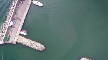 Constanta liman ve şehir, Romanya Hava görünümünü