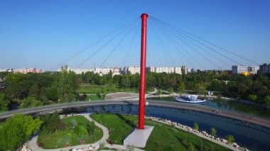 Bükreş, tilt, Romanya Moghioros parkının havadan görünümü