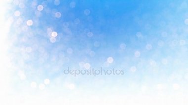 Mavi karşı güzel kar parçacıklar bokeh