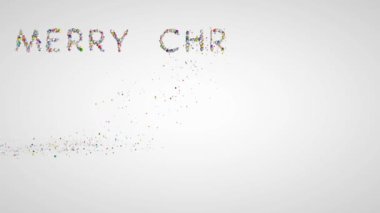 Neşeli Noel metin, tatil öğesi beyaz karşı