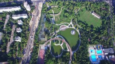 Moghioros park Bükreş Romanya yukarıda hava uçuş