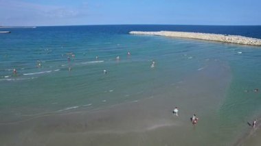 Uçuş üzerinde plaj, Karadeniz, Köstence, Romanya