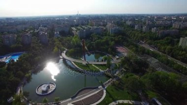 Moghioros Park, Bükreş, Romanya havadan görünümü