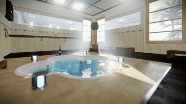 Modern banyo iç Jakuzi ve şarap, tilt