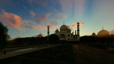 Taj Mahal timelapse gündoğumu, 4k karşı