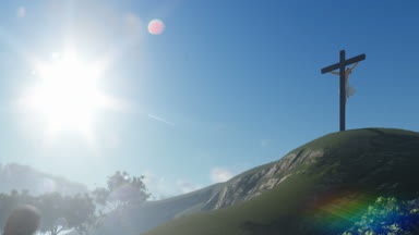 Kaydırma, Hıristiyan kadın Jesus çapraz, dua vınlamak dışarı