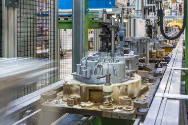 Togliatti Avtovaz otomobil fabrikası. Montaj hattı üretim otomobil Lada, Renault, Nissan, Datsun