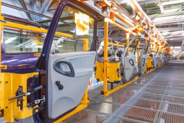 Togliatti Avtovaz otomobil fabrikası. Otomobil Lada, Renault, Nissan, Datsun imalatı montaj hatları