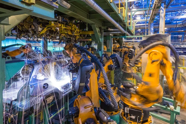 Togliatti Avtovaz otomobil fabrikası. Montaj hattı üretim otomobil Lada, Renault, Nissan, Datsun