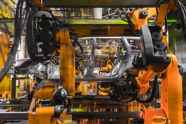 Togliatti Avtovaz otomobil fabrikası. Montaj hattı üretim otomobil Lada, Renault, Nissan, Datsun