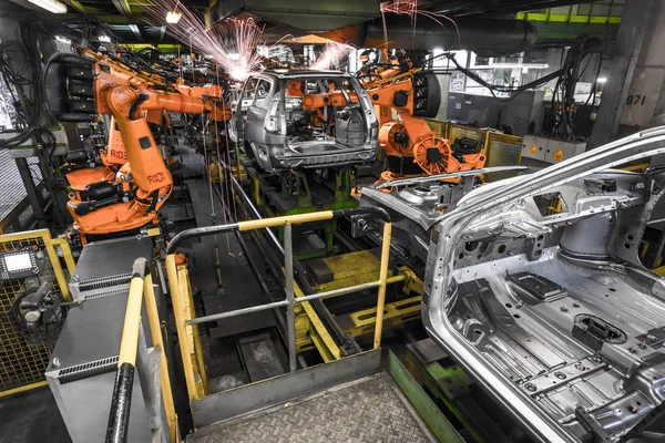 Togliatti Avtovaz otomobil fabrikası. Montaj hattı üretim otomobil Lada, Renault, Nissan, Datsun