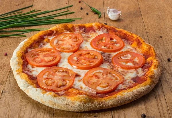 Fetta di pizza e pizza — Foto Stock