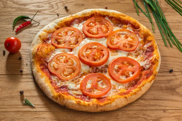 Fetta di pizza e pizza — Foto Stock